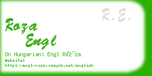 roza engl business card